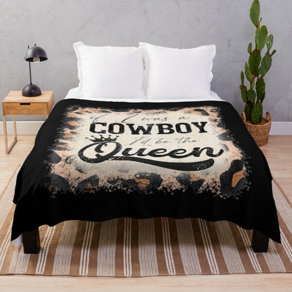 Item preview, Vintage If I was a cowboy I'd be the queen bleached leopard designed and sold by donnaeeqs624.
