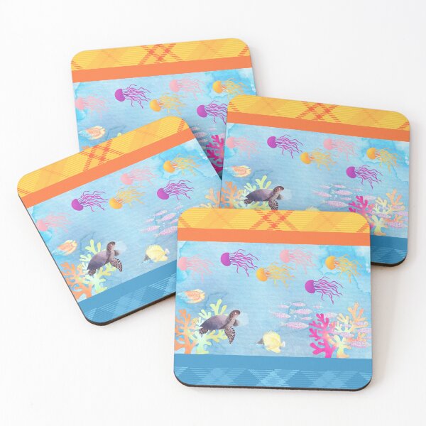 Item preview, Plaid Under the Sea designed and sold by SimplyMe-Plus.