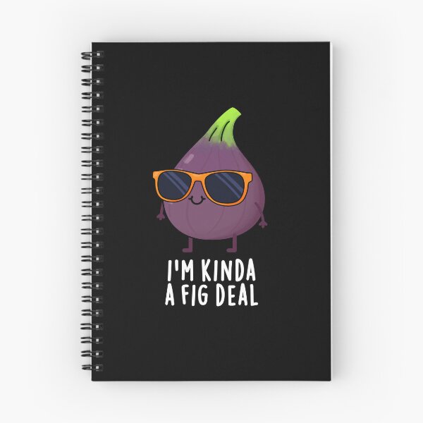 Item preview, I'm Kinda A Fig Deal Funny Fruit Puns (Dark BG) designed and sold by punnybone.