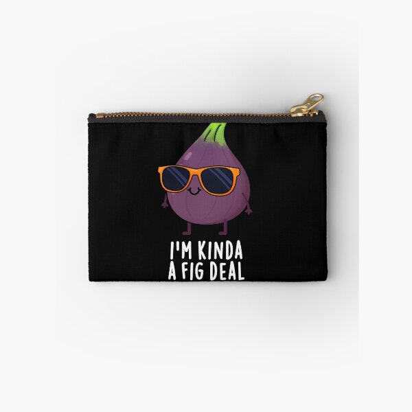 Item preview, I'm Kinda A Fig Deal Funny Fruit Puns (Dark BG) designed and sold by punnybone.