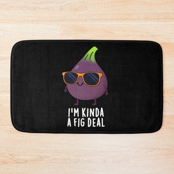 Item preview, I'm Kinda A Fig Deal Funny Fruit Puns (Dark BG) designed and sold by punnybone.
