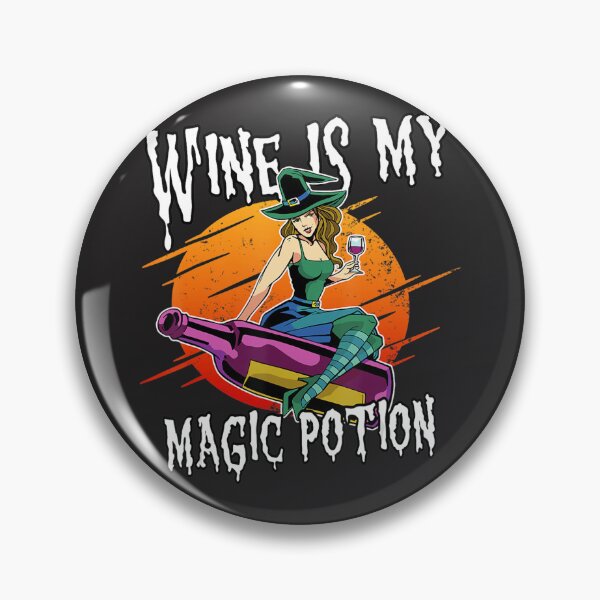 Item preview, Fun Halloween Drinking Witch Magic Wine Drinker  designed and sold by Catalina Keith.