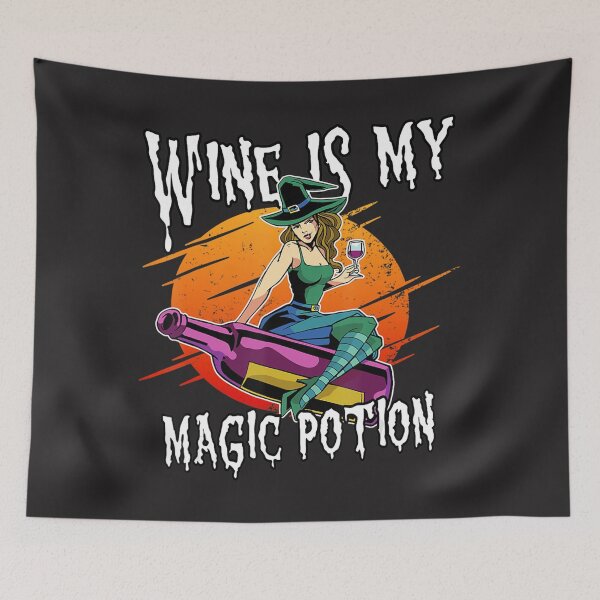 Item preview, Fun Halloween Drinking Witch Magic Wine Drinker  designed and sold by Catalina Keith.