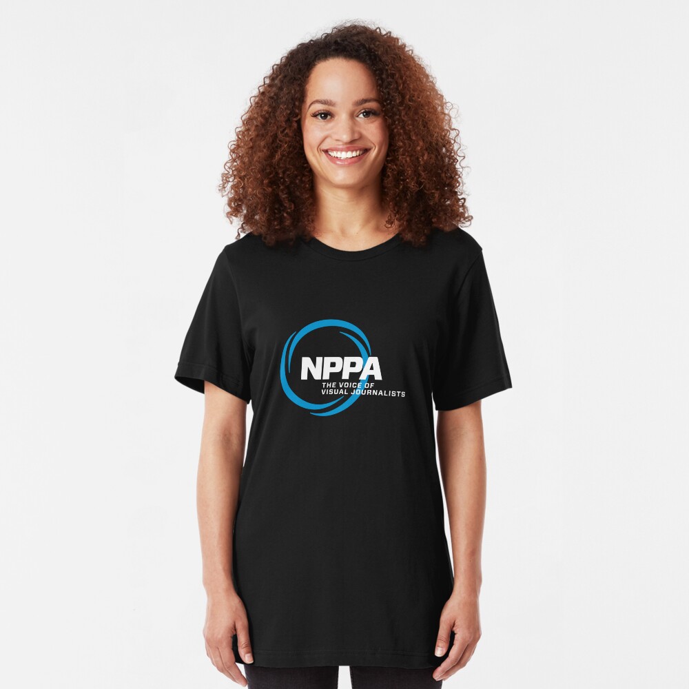 NEW NPPA SHUTTER SWIRL LOGO Slim Fit T-Shirt