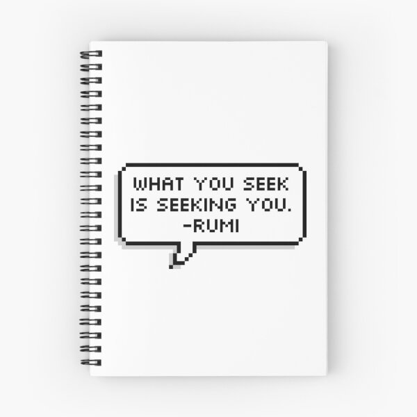 Item preview, What You Seek Is Seeking You - Rumi Poetry, Pixelated Bubble designed and sold by Ellodee.