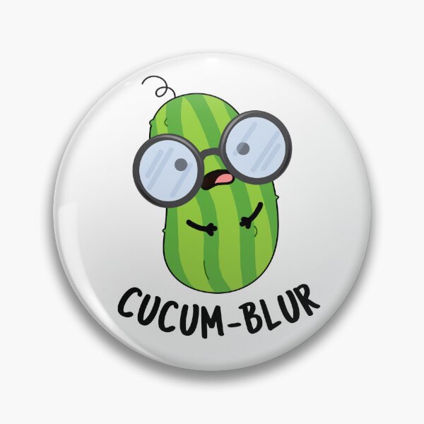 Item preview, Cucum-blur Funny Cucumber Puns  designed and sold by punnybone.