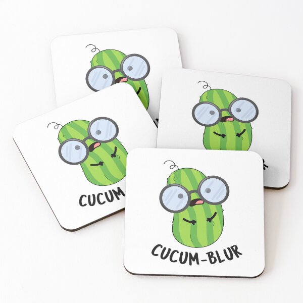 Item preview, Cucum-blur Funny Cucumber Puns  designed and sold by punnybone.