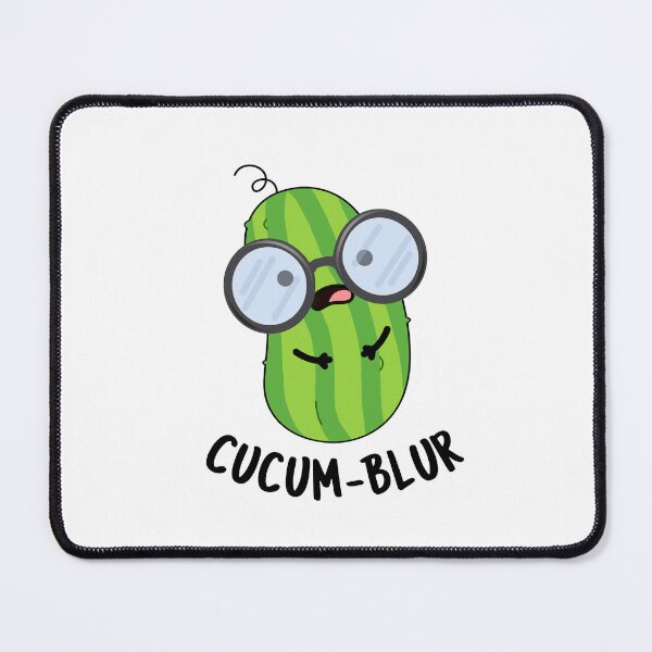 Item preview, Cucum-blur Funny Cucumber Puns  designed and sold by punnybone.