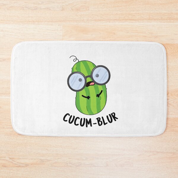 Item preview, Cucum-blur Funny Cucumber Puns  designed and sold by punnybone.