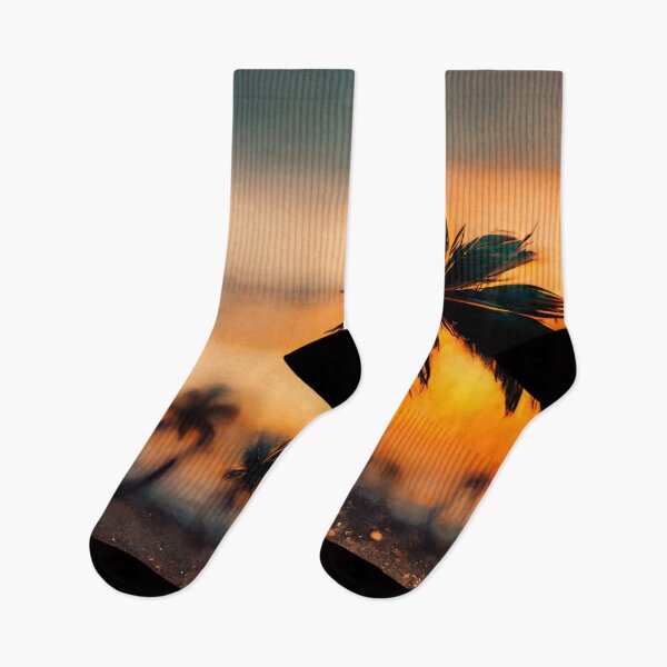 Item preview, Sunset with Palm Trees On The Beach designed and sold by Gustavo Navarro.