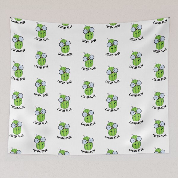 Item preview, Cucum-blur Funny Cucumber Puns  designed and sold by punnybone.