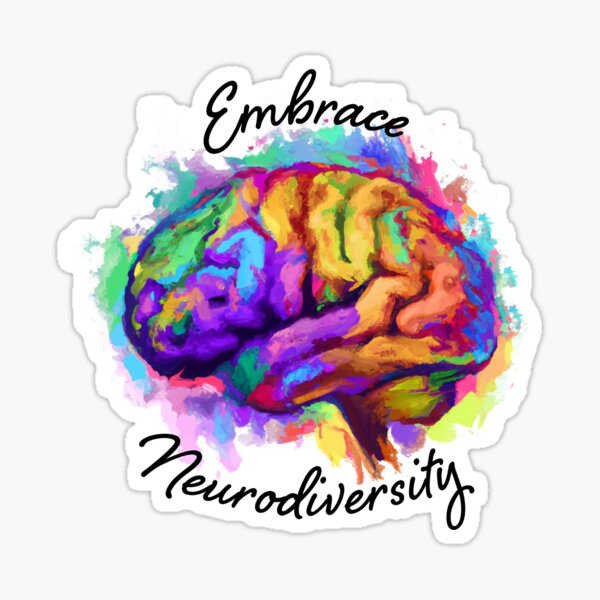 Item preview, Embrace neurodiversity designed and sold by Awesome Opossum Art & Design.