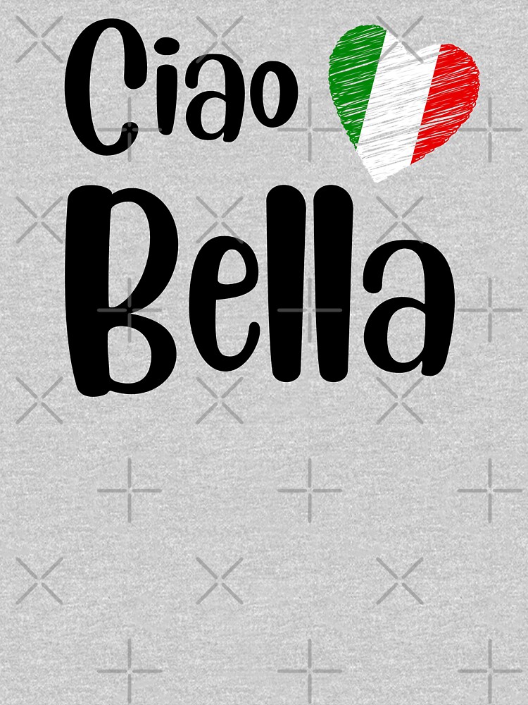 Ciao Bella, Italian Sayings Quotes, Simple Black White Design with  Italian Heart  Tote Bag for Sale by webstar2992