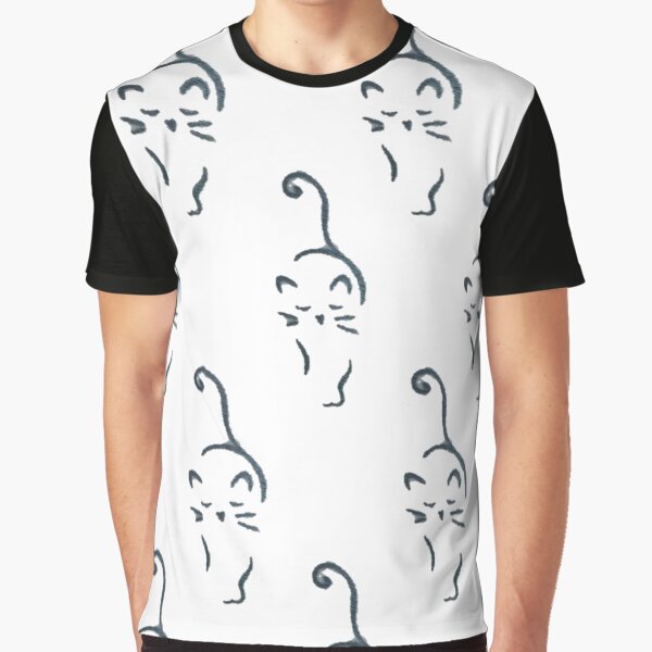 "Cat Pattern" Tshirt for Sale by greydaisies Redbubble cat graphic