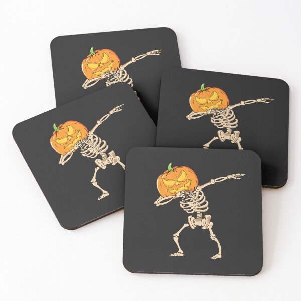 Item preview, Dabbing skeleton with pumpkin head designed and sold by cutenevil.