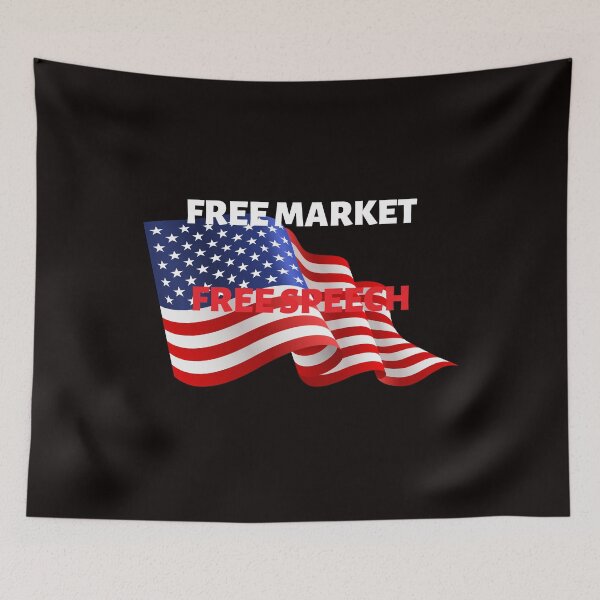 Item preview, Free-Market, Free-Speech designed and sold by passiveink.