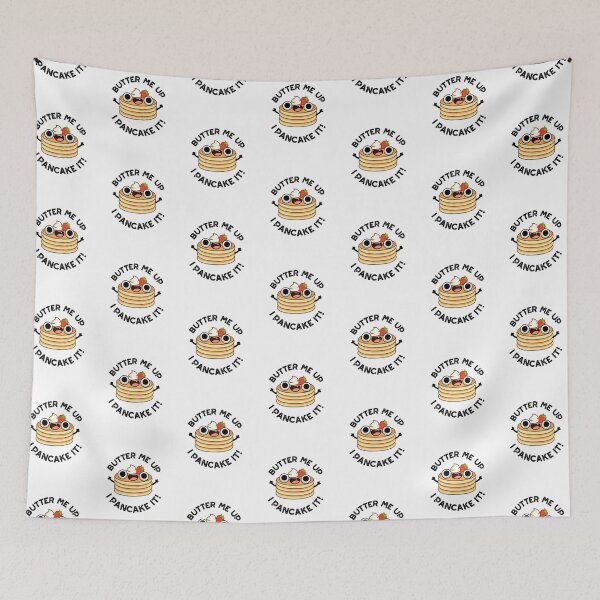 Item preview, Butter Me Up I Pancake It Funny Food Puns   designed and sold by punnybone.