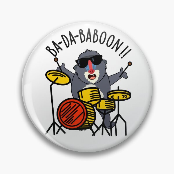 Item preview, Ba-da-ba-boon Funny Baboon Puns  designed and sold by punnybone.
