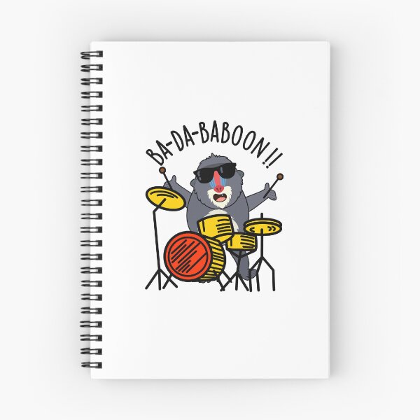 Item preview, Ba-da-ba-boon Funny Baboon Puns  designed and sold by punnybone.