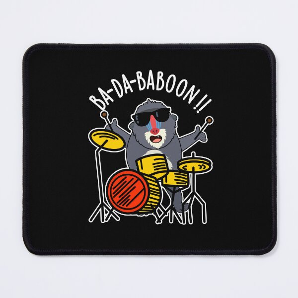 Item preview, Ba-da-ba-boon Funny Baboon Puns (Dark BG) designed and sold by punnybone.