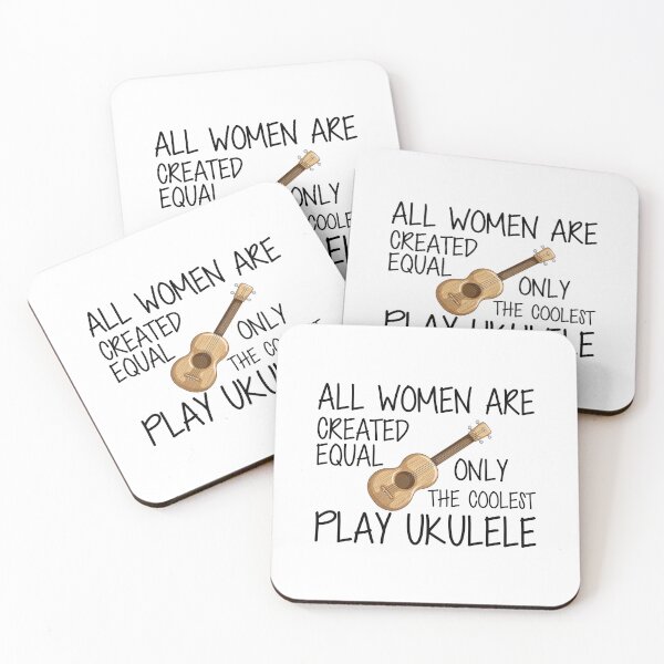 Item preview, Ukulele Player - All women are created equal only the coolest play ukulele designed and sold by kchappyshop.