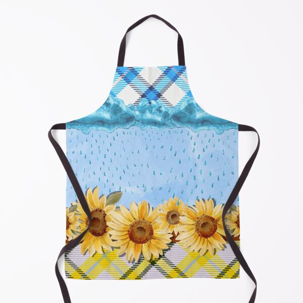 Item preview, Plaid Rainy Day Sunflowers designed and sold by SimplyMe-Plus.