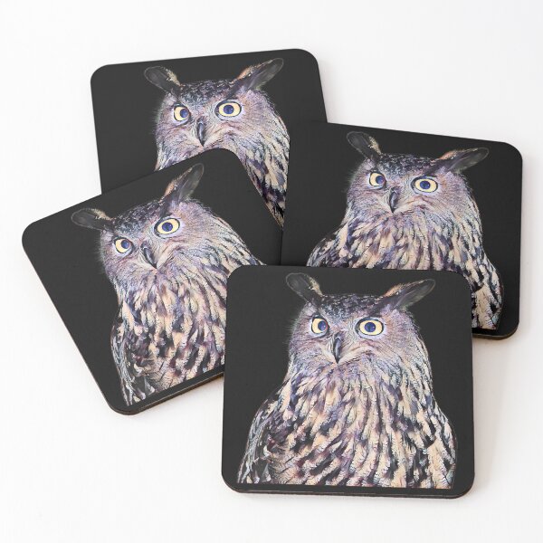 Item preview, Bird Barn Owl Watercolor Filter The Great Horned Owl designed and sold by Svenbjork.