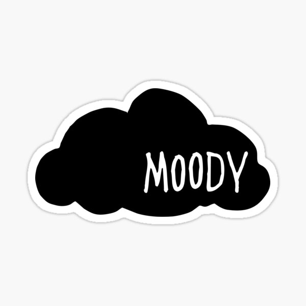 Moody Sticker