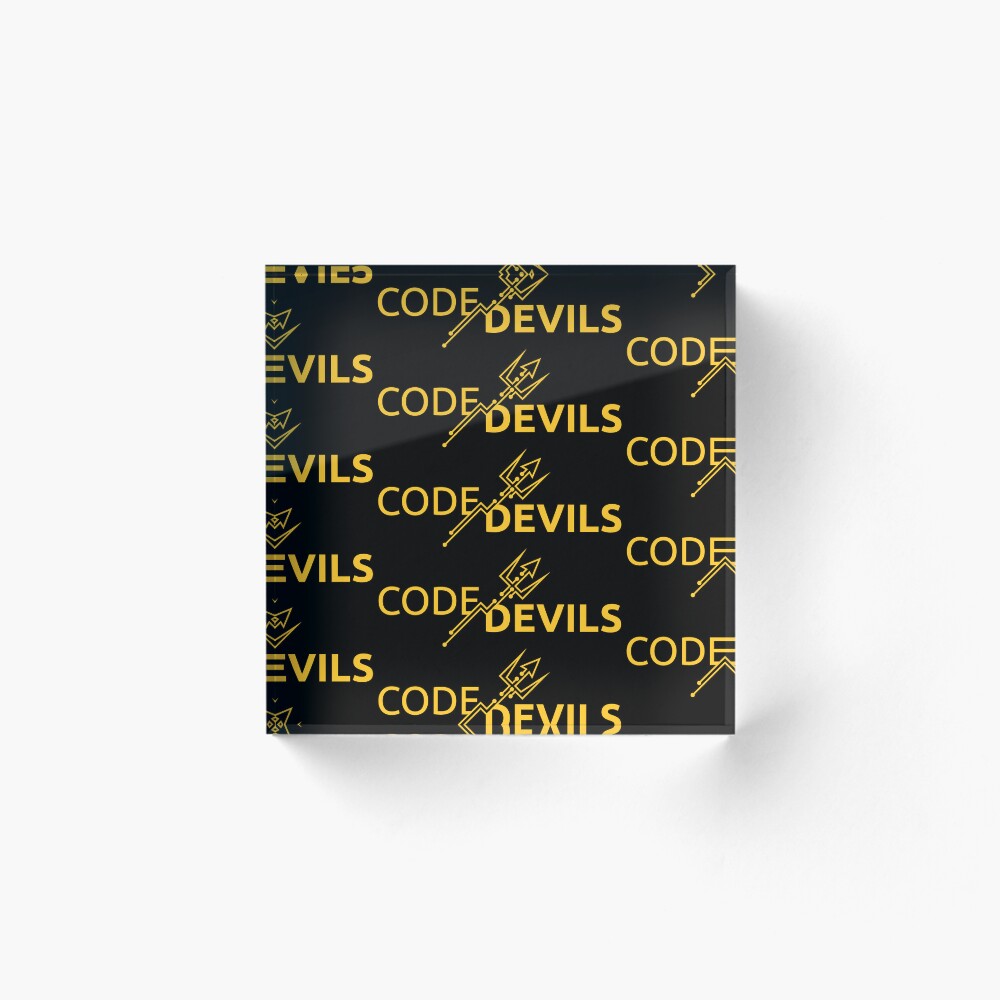 Item preview, Acrylic Block designed and sold by CodeDevilsASU.