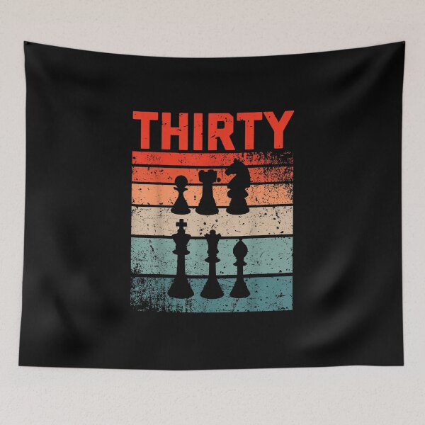 Item preview, 30th Birthday Retro Chess 30 Years Old Man Women designed and sold by Holvasterlund.