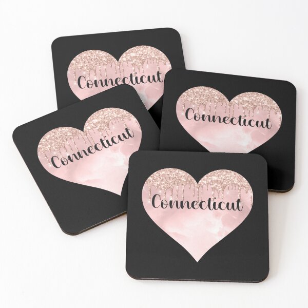 Item preview, Connecticut love glitter heart   designed and sold by StateAndCountry.