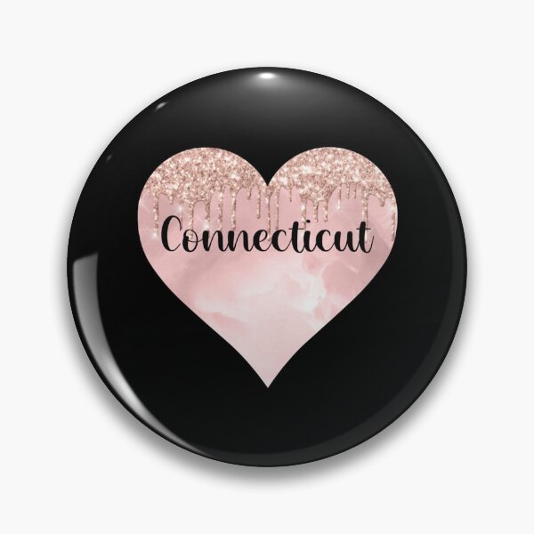 Item preview, Connecticut love glitter heart   designed and sold by StateAndCountry.