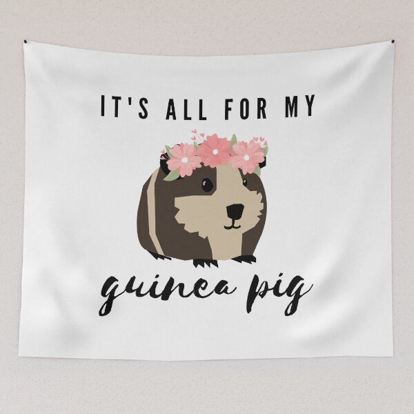 Item preview, Guinea Pig Flower Crown - brown guinea pig designed and sold by BlakeleyB.