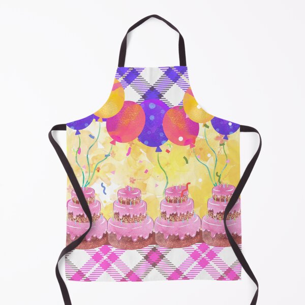 Item preview, Plaid Pink Cake and Balloons designed and sold by SimplyMe-Plus.