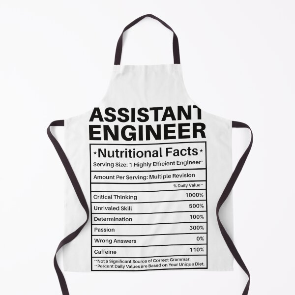 Item preview, Assistant Engineer Nutritional Facts: Funny Assistant Engineering Gift designed and sold by Adexyl.