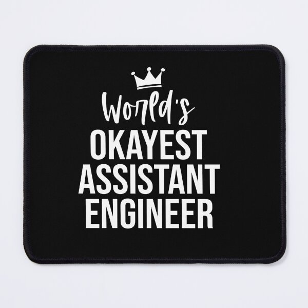 Item preview, World's Okayest Assistant Engineer: Funny Assistant Engineering Gift designed and sold by Adexyl.