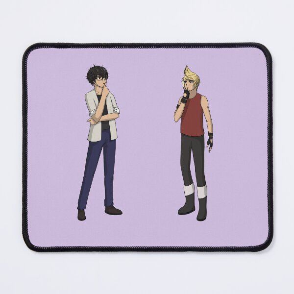 Item preview, Two anime boys looking at each other confusedly designed and sold by HeatherPhn.