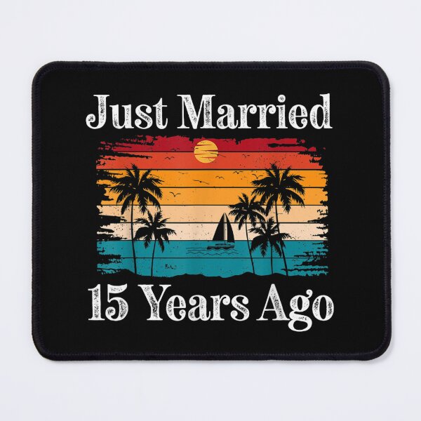 Item preview, Just Married 15 Year Ago Cruise Beach Matching Couples Funny designed and sold by Axelbergmann.