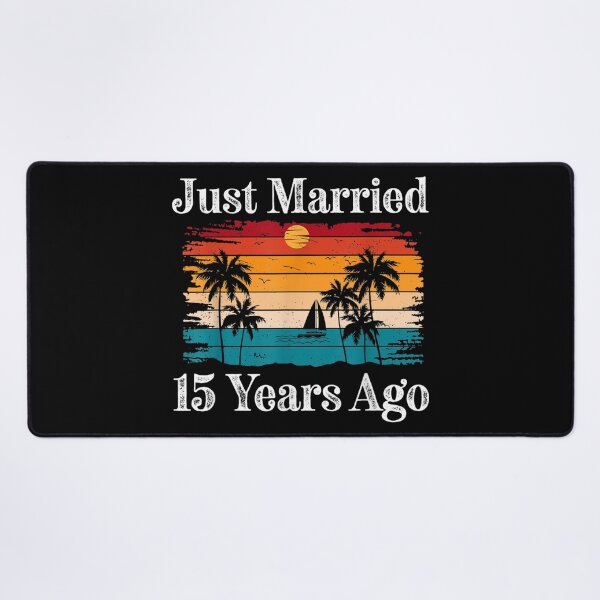 Item preview, Just Married 15 Year Ago Cruise Beach Matching Couples Funny designed and sold by Axelbergmann.