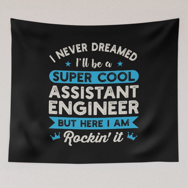 Item preview, I Never Dreamed I'll Be A Super Cool Assistant Engineer: Funny Assistant Engineering Gift designed and sold by Adexyl.