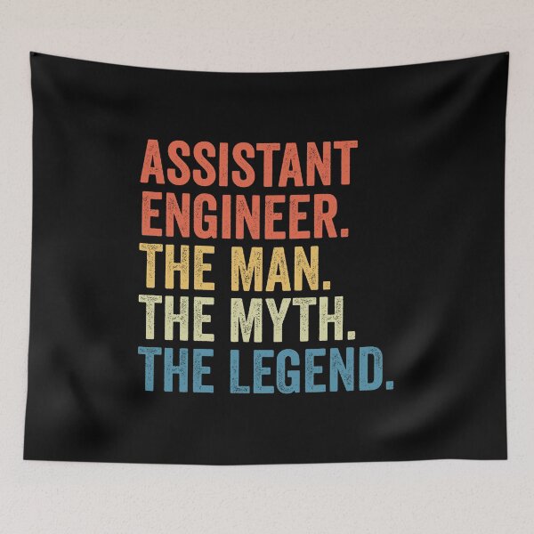Item preview, Assistant Engineer The Man The Myth The Legend: Funny Assistant Engineering Gift designed and sold by Adexyl.