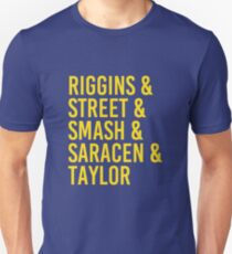 Camiseta unisex Riggins, Street, Smash, Saracen y Taylor