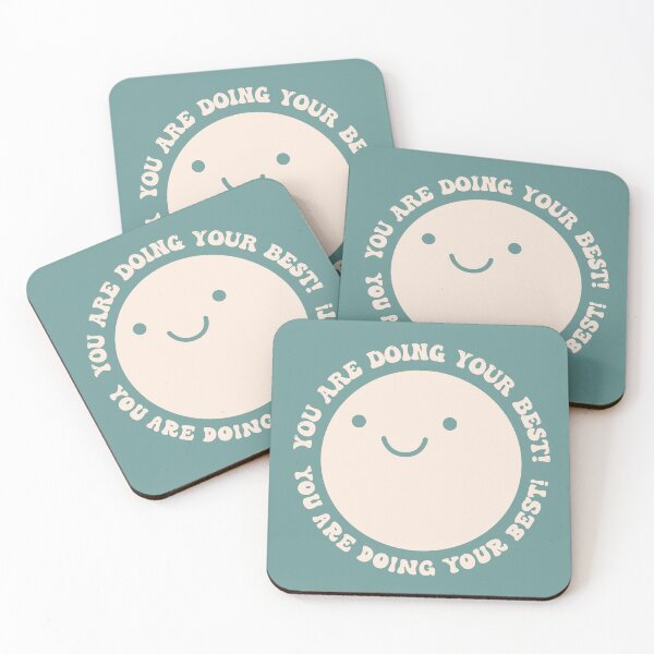 Item preview, You Are Doing Your Best! Groovy Cute Smiley face  designed and sold by bolimj.