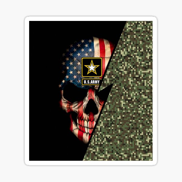 thumbnail image 2 of US Army Veteran Skull Soldier - Sticker Graphic - Auto... 2 of 12