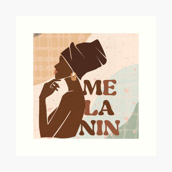 Item preview, Black women art - Melanin beauty art designed and sold by Authenticself22.