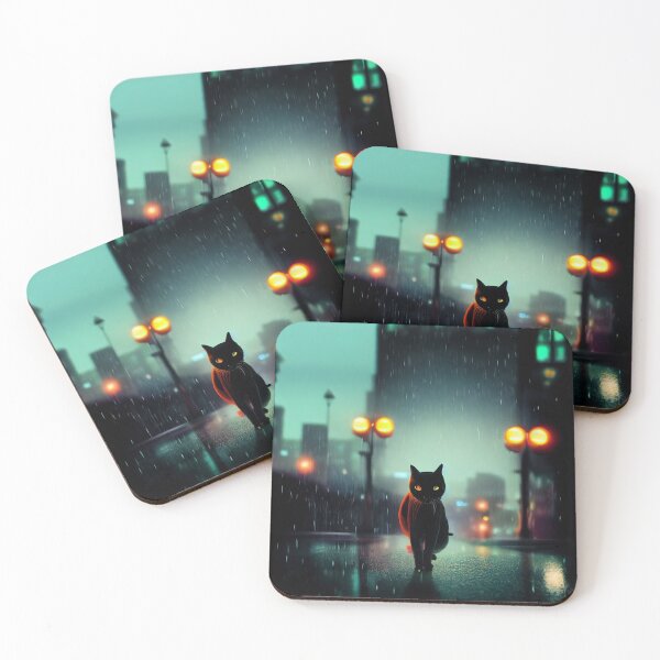 Item preview, Cat Walking Through the City designed and sold by TheFoxyWolfShop.