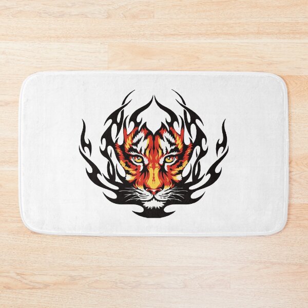 Item preview, Tiger Head with Fire. designed and sold by Sarocha Kaewsanod.
