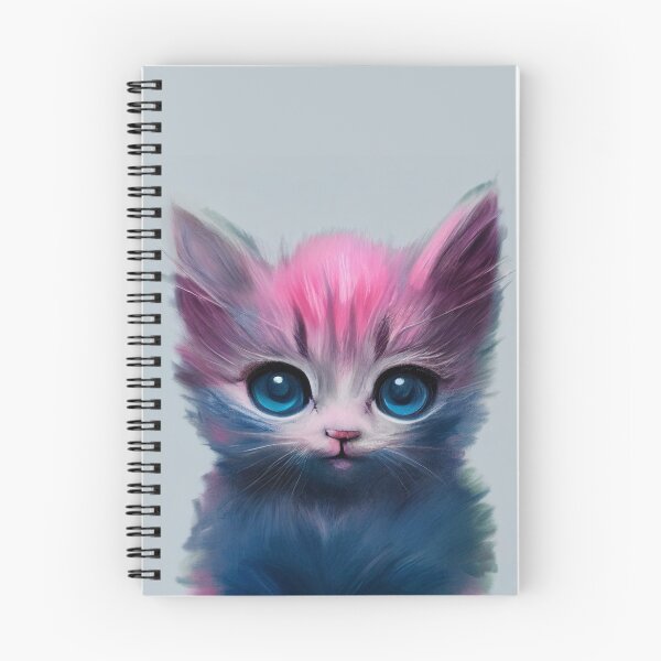 Item preview, Purple and Blue itty bitty kitty, 1 designed and sold by CrunchNut.