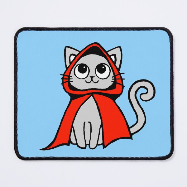 Item preview, Cute Gray Cat With Red Hood designed and sold by JayBell22.