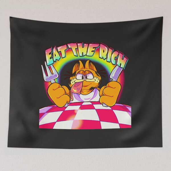 Item preview, garfield says eat the rich  designed and sold by AbdieJere.